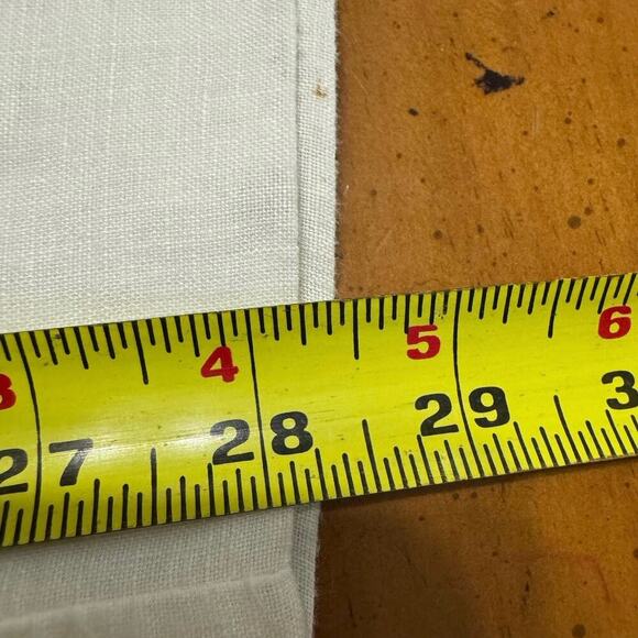 Zara Linen Pants Wide Leg Drawstring Loose Fitting Pants White Size XL - Picture 10 of 10